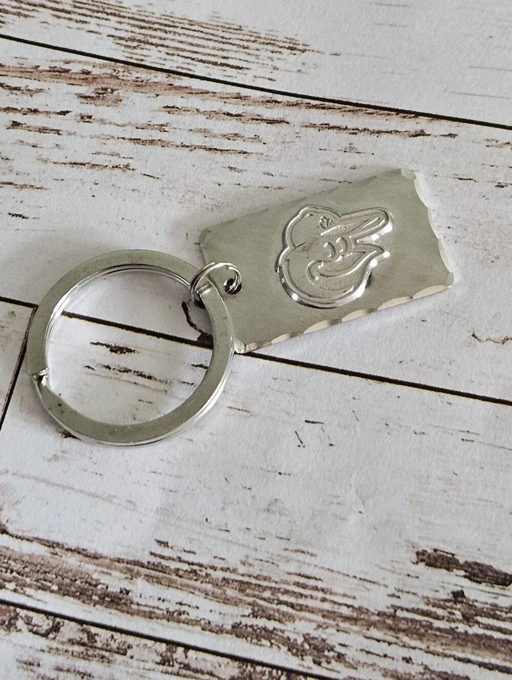 Baltimore Orioles Engraved Oriole Bird Keychain